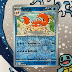 Kingler 099/165 Reverse Holo Scarlet & Violet 151 Set Pokemon Card 2023 NM - Image 1