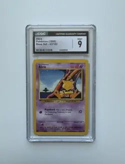 Abra Pokemon (1999) Base Set - 43/102 - CGC 9 Mint - Image 1