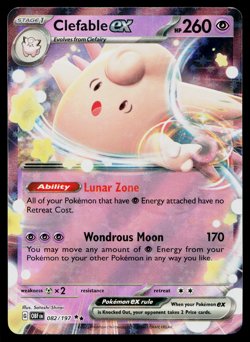 CLEFABLE EX 082/197 OBSIDIAN FLAMES POKEMON TCG - Image 1