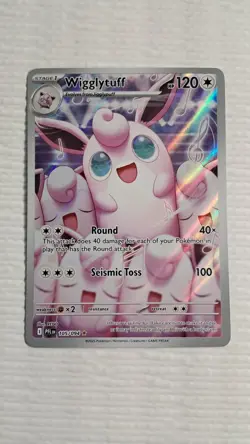 pokemon wigglytuff me02: phantasmal flames 105/094 illustration rare holo 120 h… - Image 1