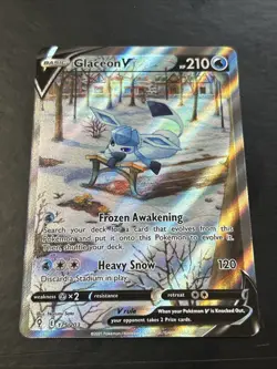 Glaceon V Evolving Skies 175/203 Pokemon TCG Sword & Shield Alt Art - Image 1