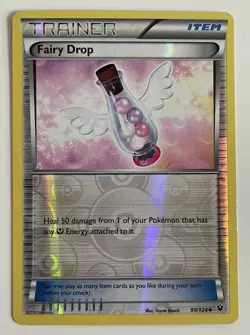 Fairy Drop 99/124 Pokemon TCG XY Fates Collide Reverse Holo MP - Image 1