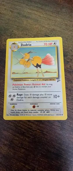 Dodrio 37/130 Uncommon Base Set 2 Pokemon Lightly Played - Image 1