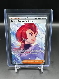 Pokemon TCG Team Rocket's Ariana 237/182 SV10 SIR Full Art Holo English - Image 1