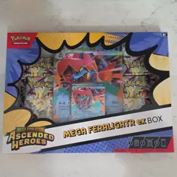 Pokemon Ascended Heroes Mega EX Box All 3 Sealed (Meganium/Emboar/Feraligatr) - Image 4