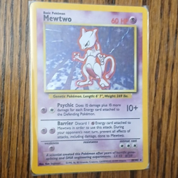 Wizards of the Coast Mewtwo 10/102 Base Set Unlimited Holo Rare 60 HP 1999 ENG - Image 1