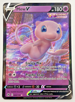 Pokemon TCG Mew V 060/159 SWSH: Crown Zenith Holo NM - Image 1
