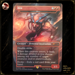 Ifrit Fury (Rainbow ) Bonus Final Fantasy Secret Lair Playtest Foil Card - Image 1