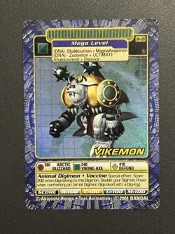 Digimon Vikemon BO-180 Holo Digi Battle Card Series 4 Foil Bandai 2001 - Image 1