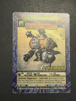 Digimon Vikemon BO-180 Holo Digi Battle Card Series 4 Foil Bandai 2001 - Image 3