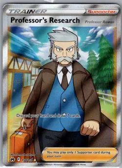 Professor's Research (Full Art) 150/159 SWSH: Crown Zenith - Pokemon Card - NM - Image 1