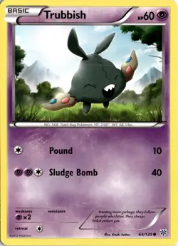 Trubbish (64) 64/135 Plasma Storm Pokemon Card TCG - Image 1