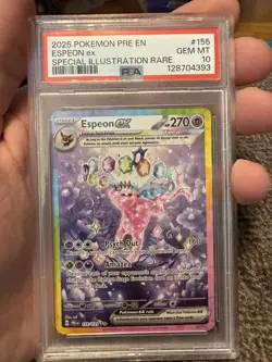 ESPEON EX 2025 POKEMON PRISMATIC EVOLUTIONS SIR #155 PSA 10 - Image 1
