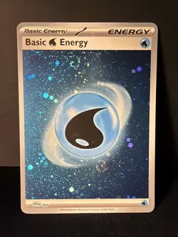 Basic Water Energy (Cosmos Holo w/Swirl) 003: Pokemon Crisp NM/M 💥Ships Free💥 - Image 1