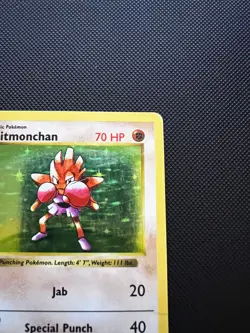 Pokemon Hitmonchan Shadowless 7/102 Base Set 1999 - Image 3