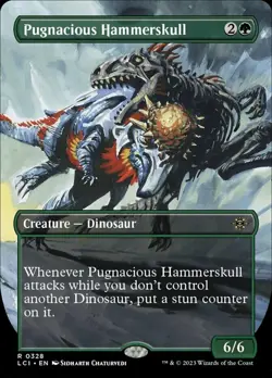 1 x Pugnacious Hammerskull - Borderless - The Lost Caverns of Ixalan - NM-Mint - - Image 1