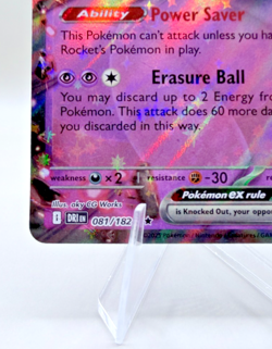 Team Rocket's Mewtwo EX 081/182 (NM) Destined Rivals Double Rare Pokemon - Image 5