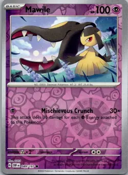 Mawile 089/197 Common Obsidian Flames Pokemon Reverse Holo Lightly Played - Image 1
