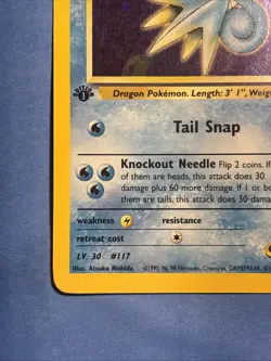 Pokemon WOTC Misty’s Seadra 9/132 1st Edition Holo Gym Heroes LP/NM *Swirl* - Image 5
