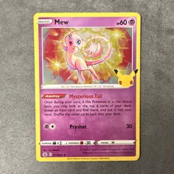 Pokemon Mew 011/025 Celebrations Holo Rare English 2021 - Image 1