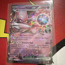 Pokemon Team Rocket's Mewtwo EX Holo Double Rare Sv10 081/182 280 HP - Image 1