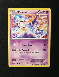 Mewtwo 53/113 Holo Rare Legendary Treasures Black & White Pokemon 2013 MP - Image 1