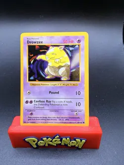 Pokemon TCG 1999 WOTC Base Set Shadowless Drowsee 49/102 - Near Mint - Image 1