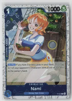 Nami (P-053) (Jolly Roger Foil) P-053 PB -The Best- One Piece Foil NM - Image 1