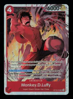 Monkey.D.Luffy OP16-015 SR The Time of Battle NM/M One Piece - Image 1