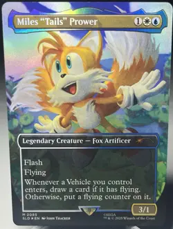 Miles "Tails" Prower (Rainbow Foil) Secret Lair Drop Foil - Image 1
