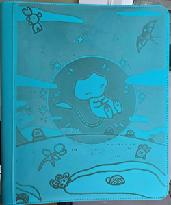 Pokemon Bubble Mew 9 Pocket Teal Top Loader Binder 324 Cards A Ready to Ship - Image 1