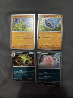 Pokemon TCG Larvitar + Pupitar + Tyranitar + Spiritomb COSMO FOIL PROMO Cards NM - Image 1