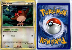 Pokemon Card - Hoothoot HGSS Black Star Promos HGSS05 2010 Promo Holo LP - Image 3
