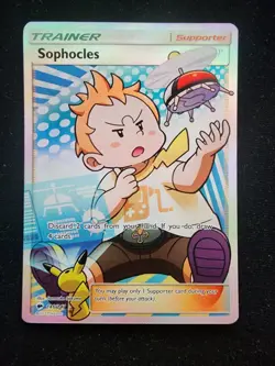 Sophocles - 146/147 - Pokemon Burning Shadows Sun Moon Full Art Rare Card NM - Image 1