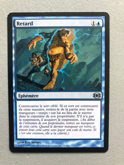 Mtg Carte Magic Future Sight Delay Retard French LP - Image 1