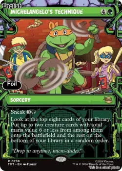 Michelangelo's Technique (Showcase) EN [TMT - 239] - NM [Foil] TCG MTG - Image 1