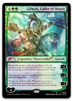 Garruk, Caller of Beasts #9995 (Foil) (NM) Secret Lair Drop SLD Magic MTG - Image 1