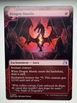 DRAGON MANTLE (FOIL) (WOT) Wilds of Eldraine: Enchanting Tales - MTG - NM - Image 1