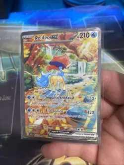 Pokemon Keldeo EX 2025 White Flare SIR Card 167/086 SV NM - Image 2