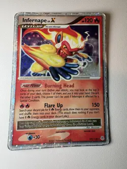 Infernape LV.X [Holo Rare] Diamond and Pearl #121/130 Level Up HP 120 EN 2007 - Image 1