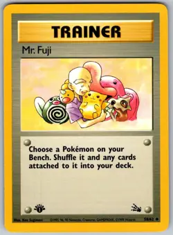 Mr. Fuji 58/62 Uncommon Fossil Pokemon 1st Edition Lightly Played - Image 1