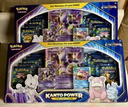Pokemon TCG Kanto Power Collection Box Sealed, XY Evolutions Mewtwo Slowbro Qty1 - Image 3