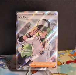 Pokemon TCG N's Plan 163/086 Sv: Black Bolt Ultra Rare Holo Trainer English - Image 1