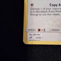 The Pokemon Company Ditto 17/18 Detective Pikachu Holo Rare (English) - Image 2