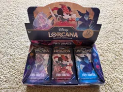 Disney Lorcana TCG The First Chapter Booster Box Opened Box 24 Packs Sealed - Image 1