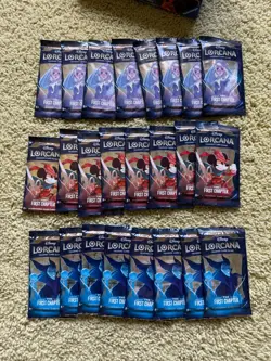 Disney Lorcana TCG The First Chapter Booster Box Opened Box 24 Packs Sealed - Image 2