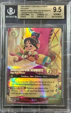 BGS 9.5 - Vanellope Von Schweetz 05/D23 Collection Promo - Disney Lorcana - Image 1
