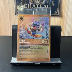 Disney Stitch-Carefree Snowboarder 42/P3 Lorcana Promo Foil SEALED - Image 1