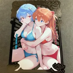 Goddess Story Gold METAL Card - Random Serial Number #/100! Rei Asuka Bikini - Image 1