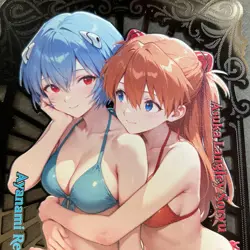 Goddess Story Gold METAL Card - Random Serial Number #/100! Rei Asuka Bikini - Image 2
